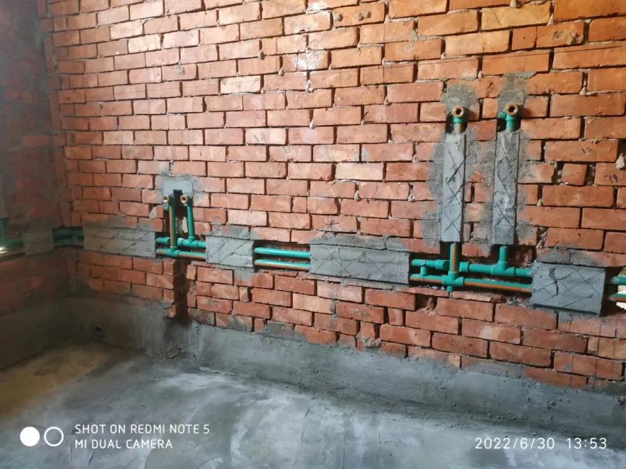Plumbing networks installation